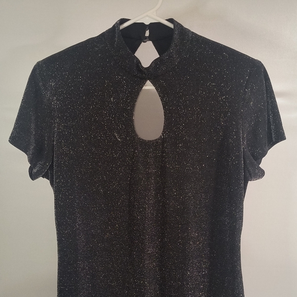 Lori Ann Montreal Women's 10 Gray Midi Dress - Picture 3 of 9